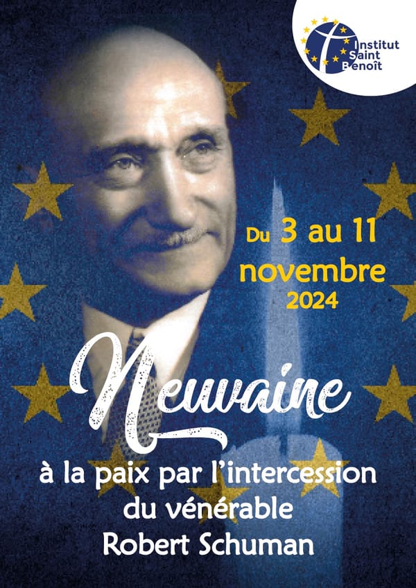 Du 3 au 11 novembre, participez à la Neuvaine à la Paix